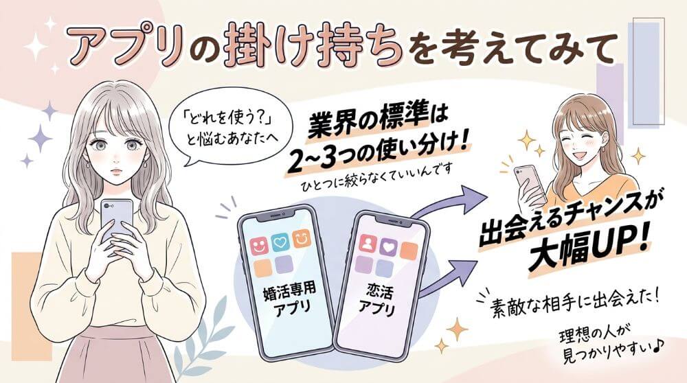 複数パパ活アプリの併用も検討