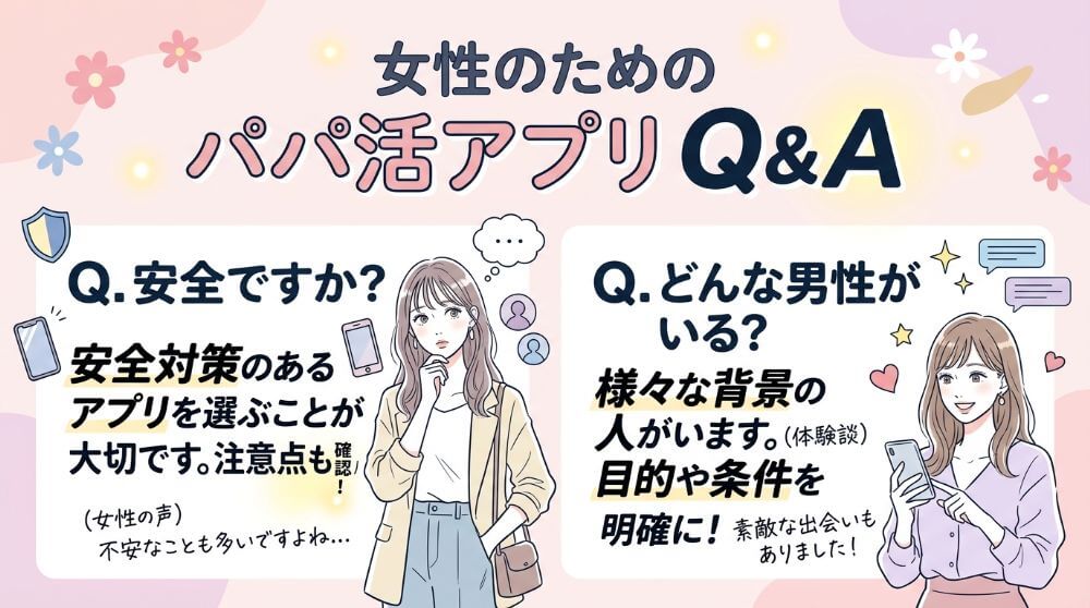 パパ活アプリに関するよくある質問