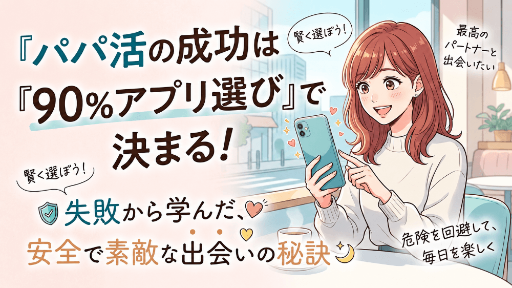 失敗しないパパ活アプリ選びが大切