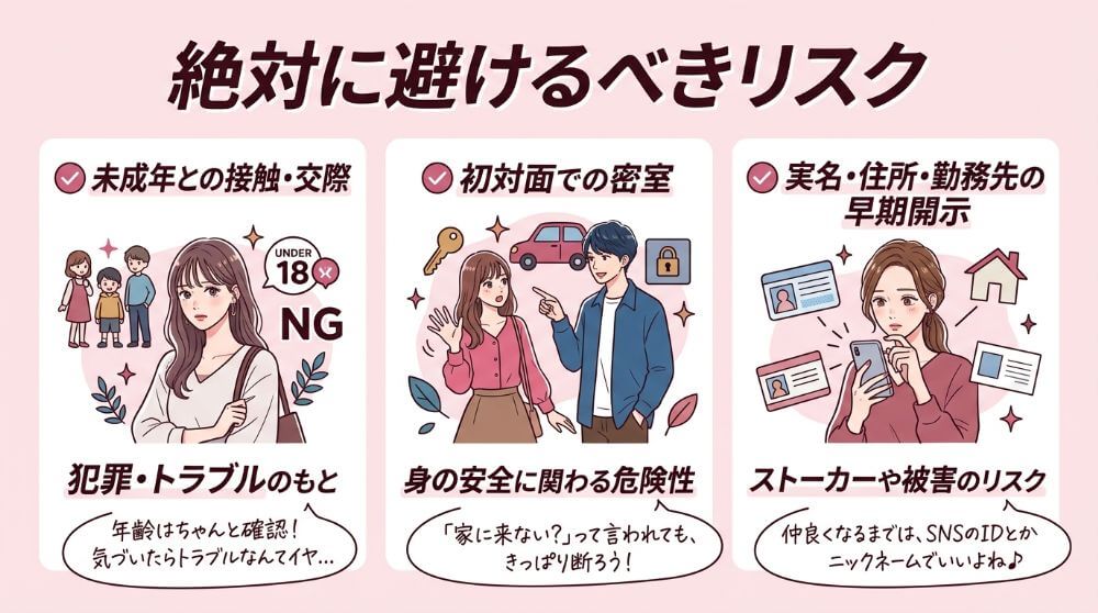 パパ活の避けるべき高リスク